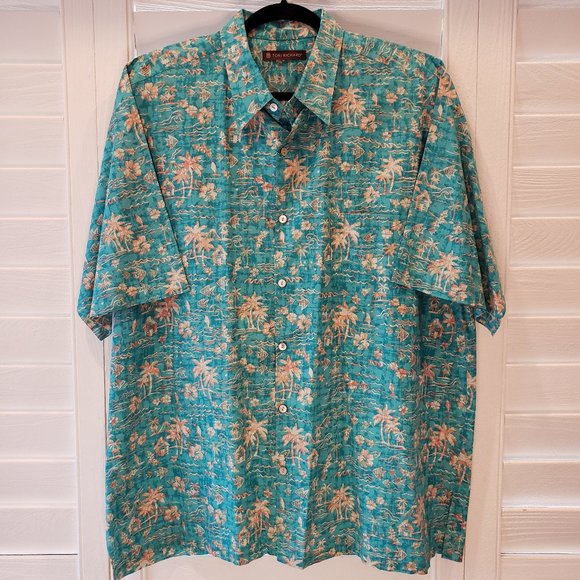 Tori Richard Other - Tori Richard - Men's - Hawaiian Shirt - Turquoise - Size XL
